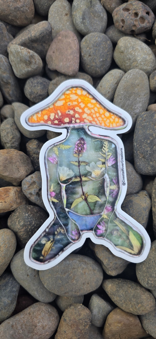 Mushroom Goddess Sticker